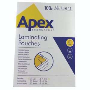 Fellowes Apex A3 Lam Pouch Pk100