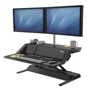 Fellowes Lotus Dx Sit-Stnd Wkstn Blk