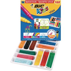 Bic Cls Pk144 Kids Visa F/Tips Ast