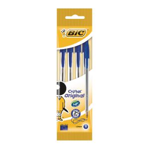 Bic Blue Cristal Bpoint 4 Pen Pk40