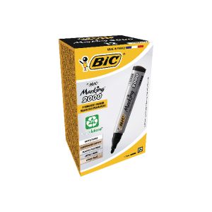 Bic 2000 Bullet Perm Marker Blk Pk12