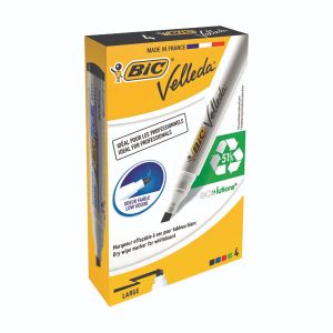 Bic Velleda 1751 Markers Ast Pk4