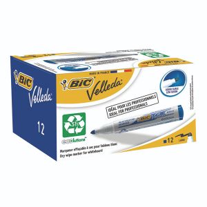 Bic Velleda 1701 Markers Blue Pk12