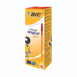 Bic Orange Cristal Fine Red Pk20