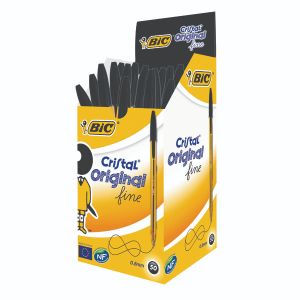 Bic Cristal Fine Black 872731 Pk50 Bic Cristal Fine Black 872731 Pk50