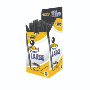 Bic Cristal Large 1.6mm Black Pk50