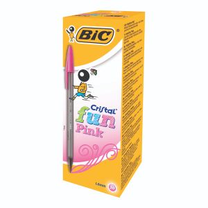 Bic Cristal Fun Ball Pen Pink Pk20
