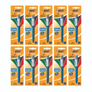 Bic 4 Colours Retract Ball Pen Pk10