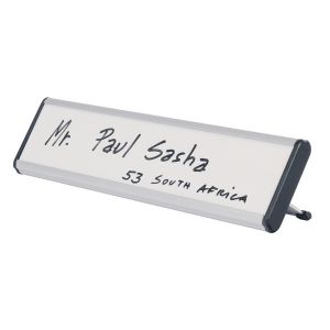 Bi-Office Desk Nameplate 60x220x20mm