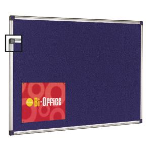 Bi-Office Felt Board 600x900 Blu/Alu