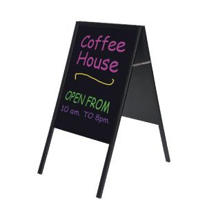 Bi-Office Black A Frame Chalk Board