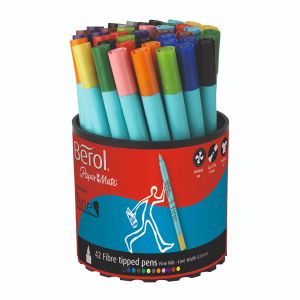Berol Colour Fine Pen Asst Tub of 42