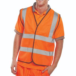 Hi Vis Waistcoat App G Orange M