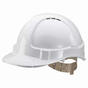 Comfort Vented Safety Helmet White