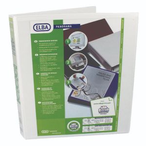 Elba Pres R/binder 2D 25mm A4 Wht P6