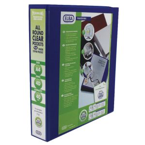 Elba Pres Rbndr 4D 40mm A4 Bl Pk6 Elba Pres Rbndr 4D 40mm A4 Bl Pk6