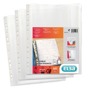 Elba Expanding Punch Pocket Clr Pk10