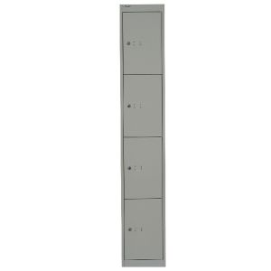 Bisley 4 Door Locker Goose Grey