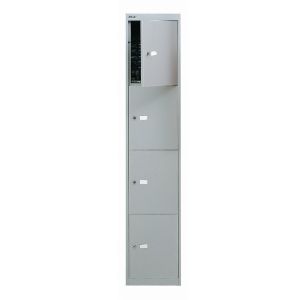 Bisley 4 Door Locker Goose Grey