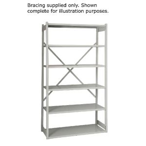 Bisley Shelving Bracing Kit Grey