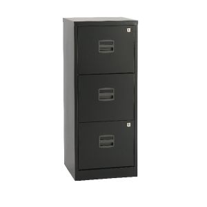 Bisley 3 Drw Home Filing Black