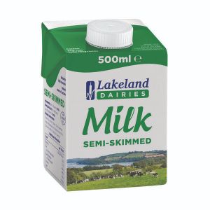 Lakeland Semi-Skim Milk 500ml Pk12
