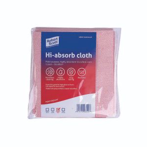 Robert Scott Hiabsorb Cloth Red Pk5