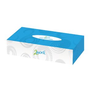 2Work Facial Tissues Box 100 Sh Pk36