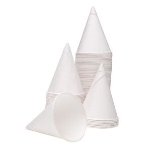 Water Cone 4Oz White Pk5000