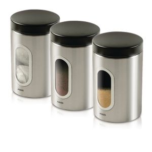 CPD Kitchen Canister Set 3 S/Steel