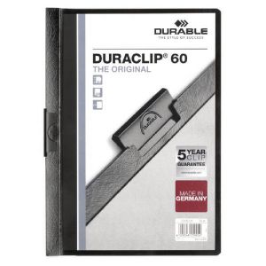 Durable 6mm DURACLIP File A4 Blk P25