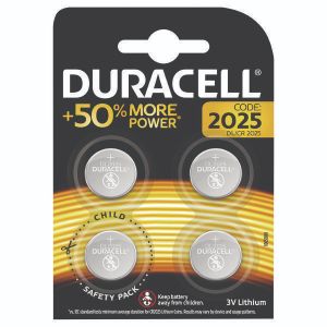Duracell 2025 Lith Coin Battery Pk4