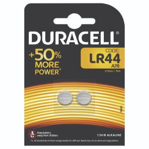 Duracell Lr44 Button Batteries Pk2