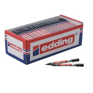 Edding 361 Drywipe Marker Blk Pk200