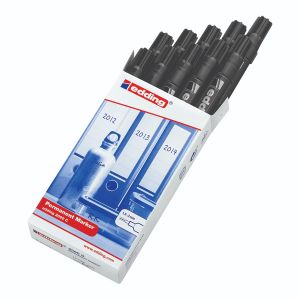 Edding Perm Markers Black 2000C Pk10