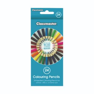 Classmaster Colour Pencils Ast Pk24