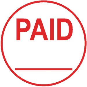 COLOP EOS R17 PAID Self-Inking Stamp
