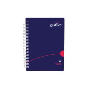 Graffico PP Wirebound Notebk A6 140P