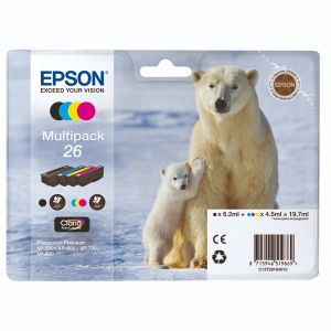 Epson 26 Ink Cart Claria Mltipk CMYK