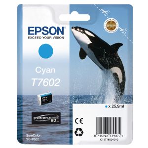 Epson T7602 Ink Ultra Chrome HD Cy