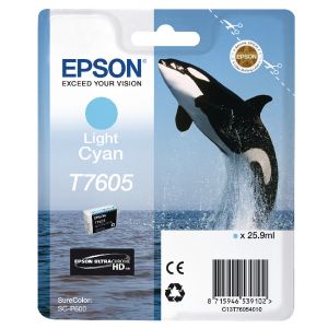 Epson T7605 Ink Ultra Chrom Light Cy