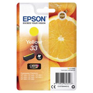 Epson 33 Inkjet Cartridge Yellow