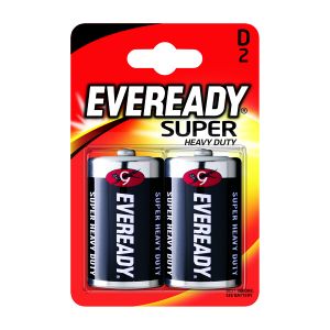 Eveready Super HD Size D Battery Pk2