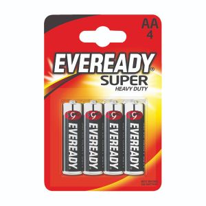 Eveready Super HD AA Batteries Pk4