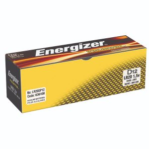 Energizer D Indust Batteries Pk12