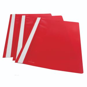 Esselte Report File PP A4 Red Pk25