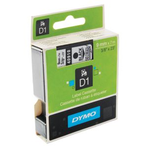 Dymo 1000 Label Tape 9mm Black Clear