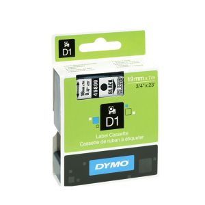 Dymo D1 LabelMaker Tape 19mm Blk/Clr