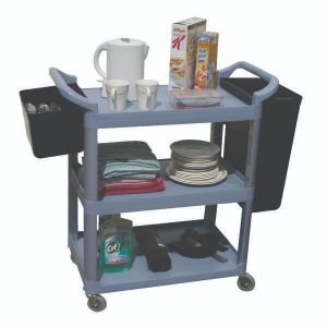 GPC 3 Shelf Service Trolley Grey