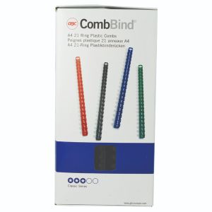 GBC CombBind A4 14mm Comb Blk Pk100